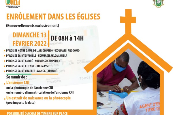 ENRÔLEMENT DANS LES ÉGLISES
