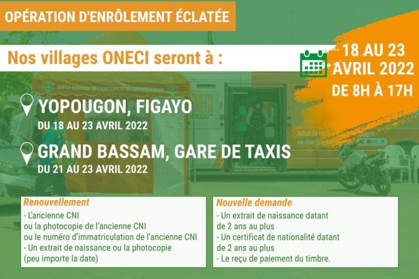 OPERATION D'ENRÔLEMENT ECLATEE