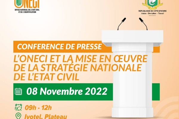 CONFÉRENCE DE PRESSE SUR LA MODERNISATION DE L’ÉTAT CIVIL