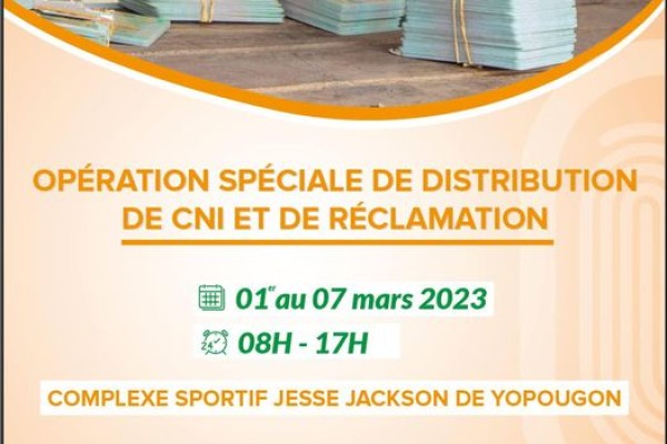 Distribution de CNI : l'ONECI organise une campagne de proximité