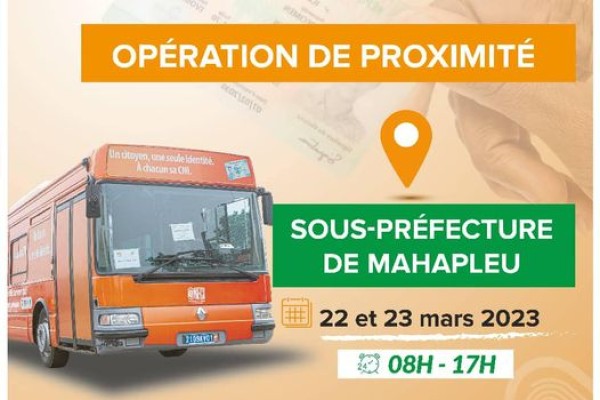 Opération de proximité dans la sous-préfecture de MAHAPLEU
