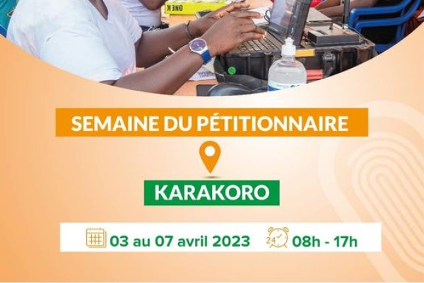 Semaine du pétitionnaire à Karakoro