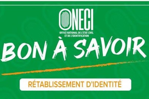 Bon à savoir sur le rétablissement d'identité