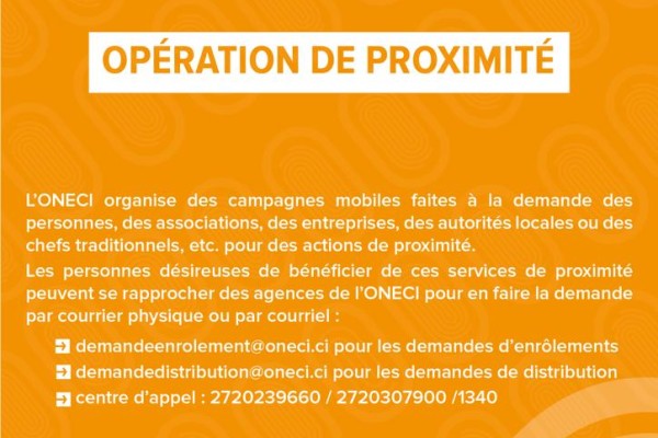 Bon à savoir sur l'opération de proximité