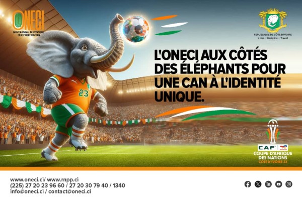 L'ONECI AUX CÔTÉS DES ELEPHANTS POUR UNE CAN A L'IDENTITÉ UNIQUE