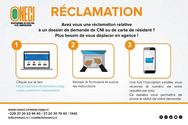 RÉCLAMATION